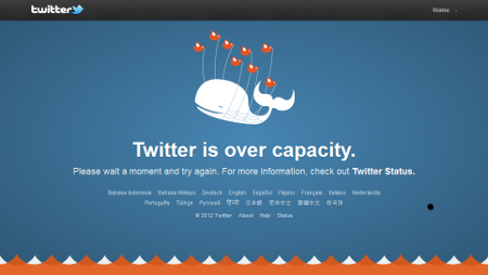 A low-resolution screenshot of the Fail Whale on Twitter